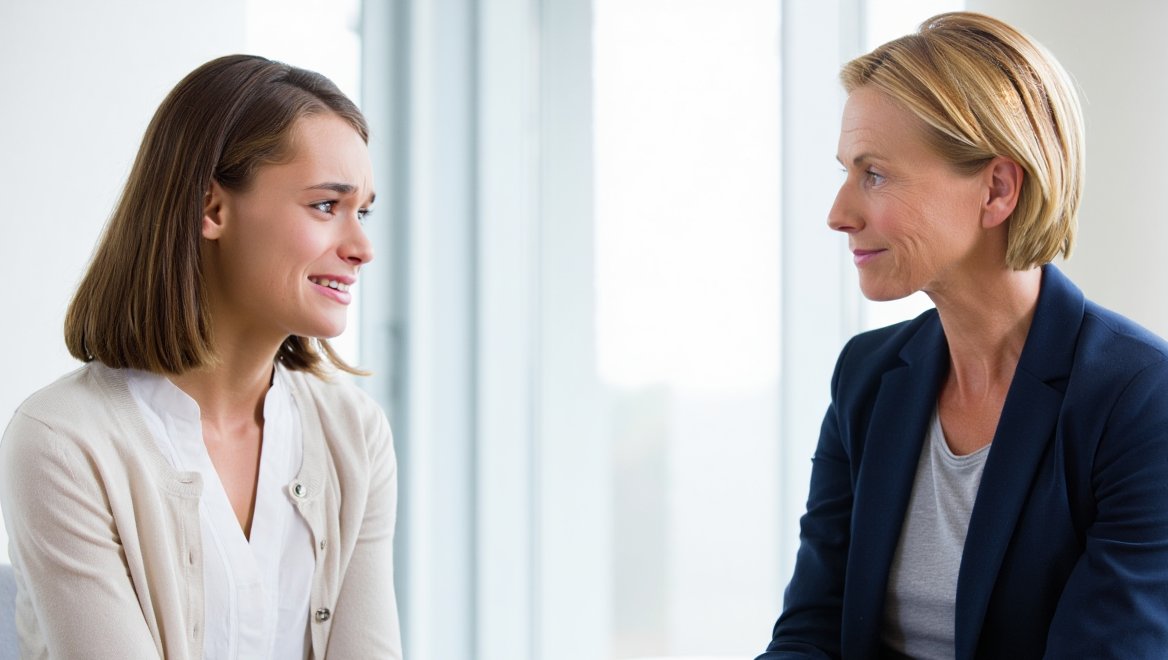 Девушка на приеме у врача